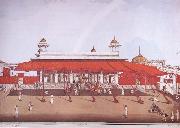 Ghulam Ali Khan of Delhi The Divan-i-Khas oil painting